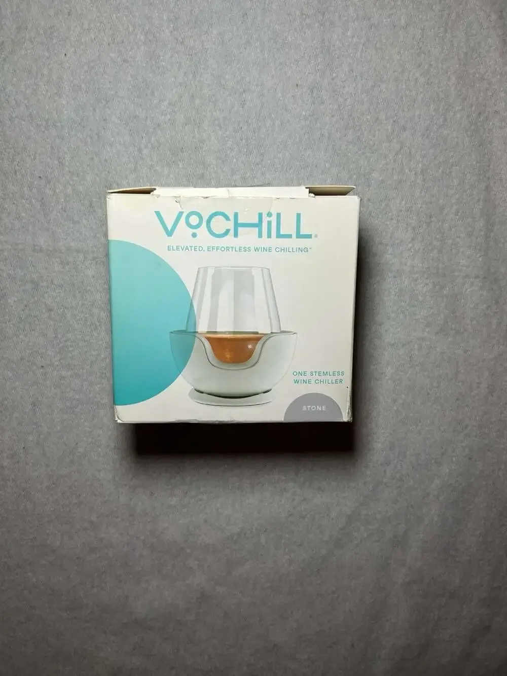 VoChill Stemless Wine Chiller - Stone